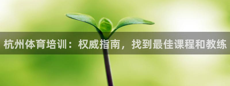 焦点娱乐官方网站入口：杭州体育培训：权威指南，找到最