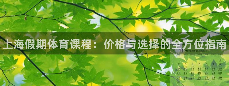 焦点娱乐平台注册账号：上海假期体育课程：价格与选择的全方位指